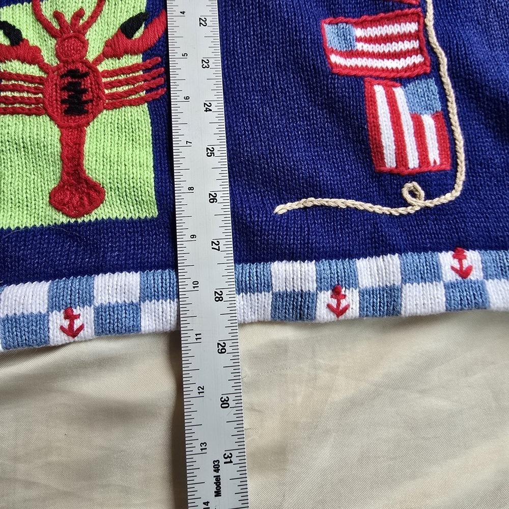 Nautical Beach Quacker Factory Women  Lighthouse Button Front Cardigan 3X‎ NWT - Picture 9 of 10